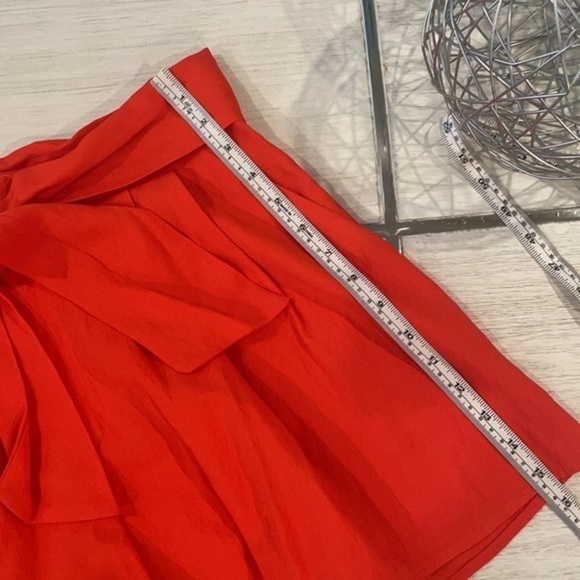 NWOT DO + BE Orange Tie Waist Shorts M - Picture 11 of 14